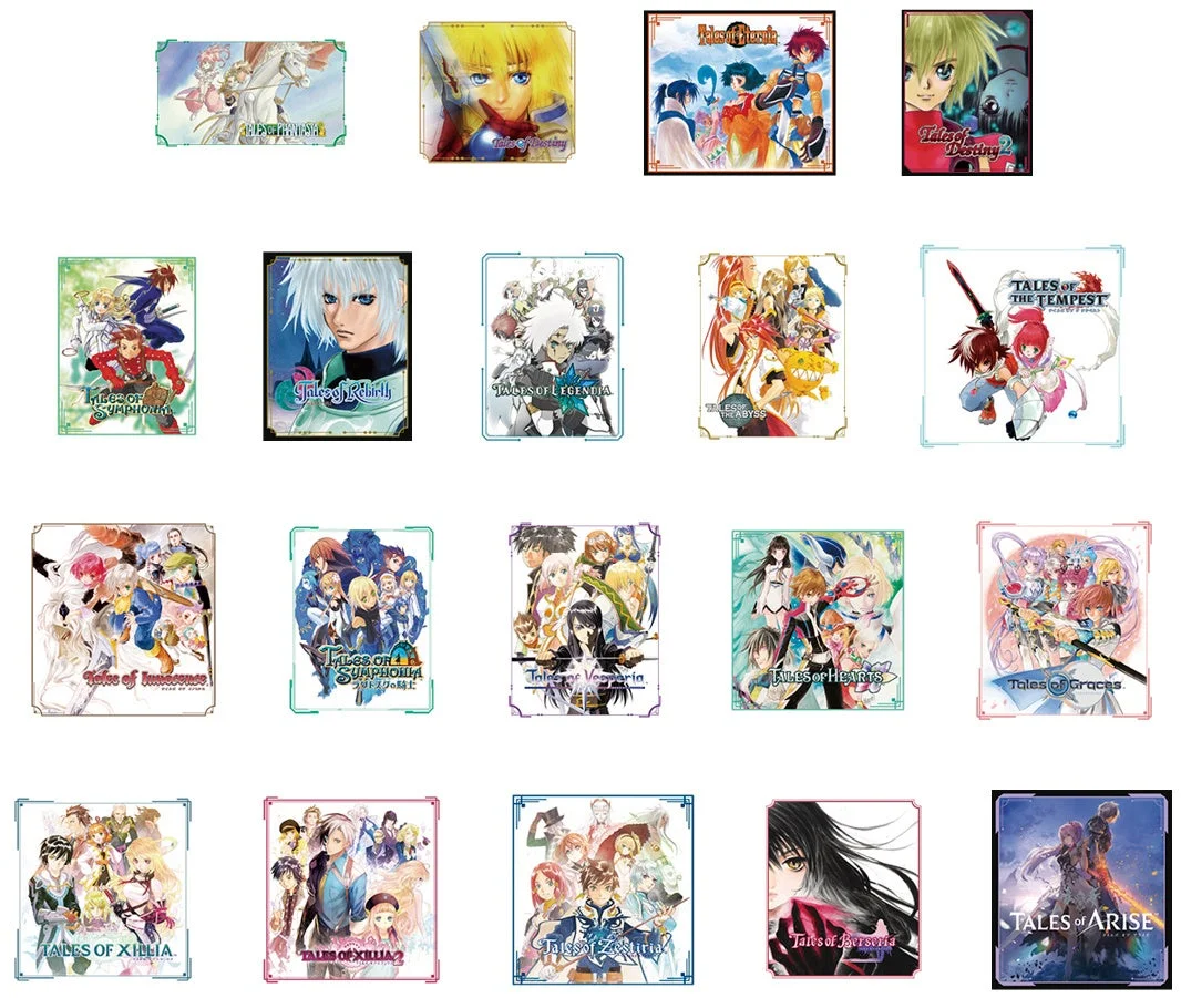 30周年を迎えた人気ゲーム『テイルズ オブ』シリーズの新作Tシャツが、8月29日より発売! 歴代パッケージビジュアルをデザインした19種をラインナップ!!
