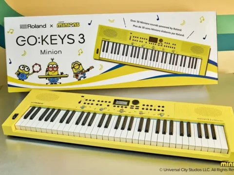 ミニオンと音楽を始めよう！Rolandから人気キャラクターコラボキーボード「GO:KEYS 3 Minion」が登場