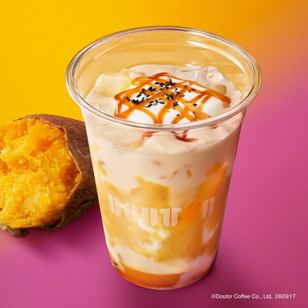 ドトールから秋の新作!濃厚お芋ドリンク&ケーキ、香るバニラのアーモンドラテが登場
