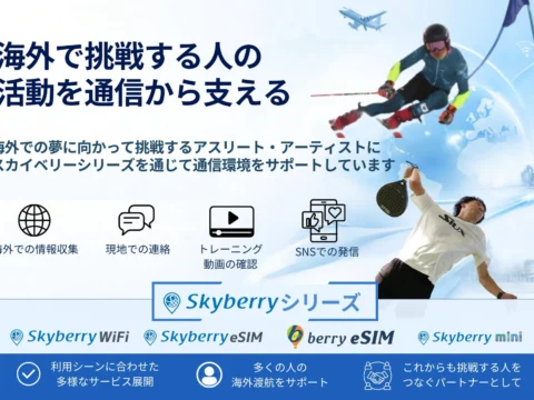 海外挑戦をサポート！「スカイベリーWiFi」がパデル・アルペンスキーの2選手を新たに支援