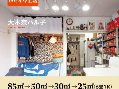 85㎡から25㎡へ！大木奈ハル子氏が贈る『小さく暮らす 25㎡のゆたかな生活』本日発売！