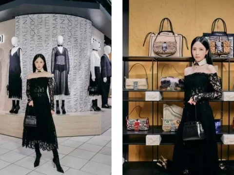 TWICE MINAも来場！ フェンディ伊勢丹新宿ポップアップで新作バッグ「FENDI Magic」に限定刺繍サービス