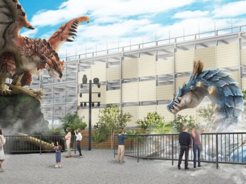 「モンハン」リオレウスとラギアクルスの等身大立像が登場へ　2027年4月OPEN予定の三井アウトレットパーク 福岡マリノアに