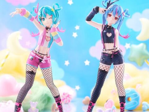 初音ミク「デコミク(ライトネス)」「デコミク(ダークネス)」のフィギュアがPOP UP PARADEのLサイズで登場。あみあみにて、それぞれ予約受付中。
