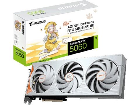 GIGABYTEから、「神鷹凛」デザインのGeForce RTX 5060搭載モデルとLCD搭載簡易水冷CPUクーラーなど6製品を発売