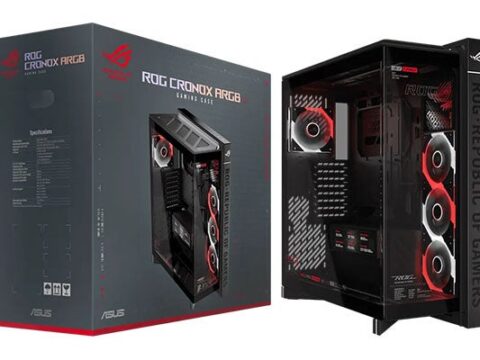 ASUSから、パノラマビューのフルタワーPCケース「ROG Cronox ARGB」2製品と、高い冷却性能と鮮やかなライティングのケースファン「ROG Eurux GR120 ARGB」8製品を発売