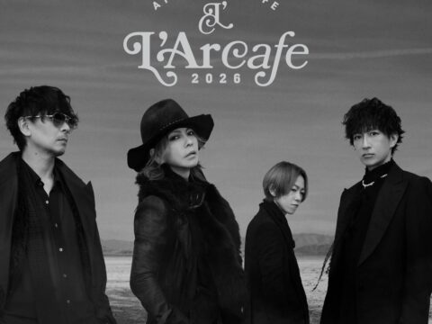 好評を博したL’Arc-en-Ciel結成35周年を記念したコラボカフェ「L’Arcafe 2026 at PARCO CAFE」のドリンクスタンド&グッズショップが福岡PARCOに期間限定オープン!