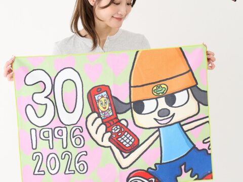 パラッパラッパー30周年を記念したアートを使用したアパレル・雑貨商品がプレミアムバンダイに登場！